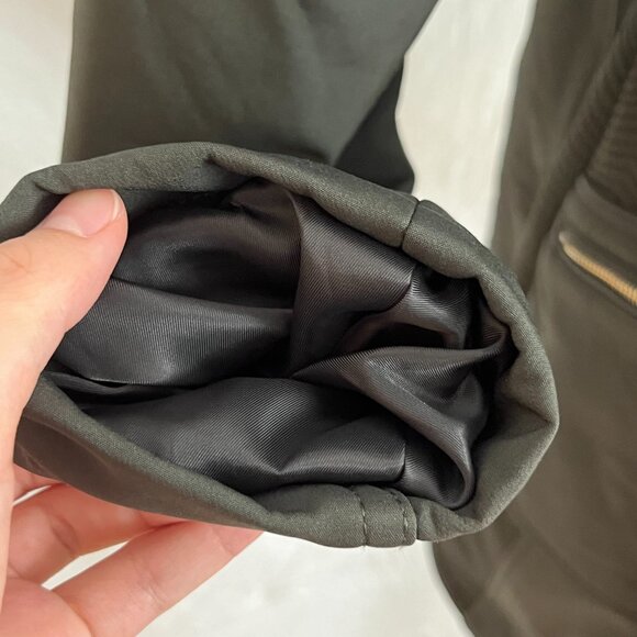 NWT Guess Olive Green Raincoat Utility Trench Coat w/ Belt Hood Pockets Size XS - Picture 7 of 16